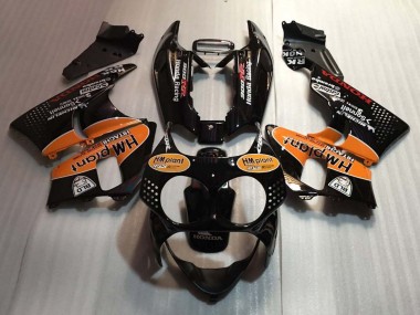 Carénages Moto Honda CBR900RR 893 1992-1993 - Noir Brillant Orange Hm Plant Abordables