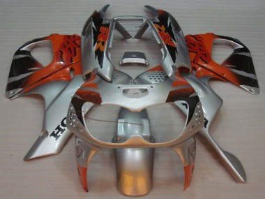 Carénages Moto Honda CBR900RR 893 1992-1993 - Argent Orange Noir Brillant Abordables