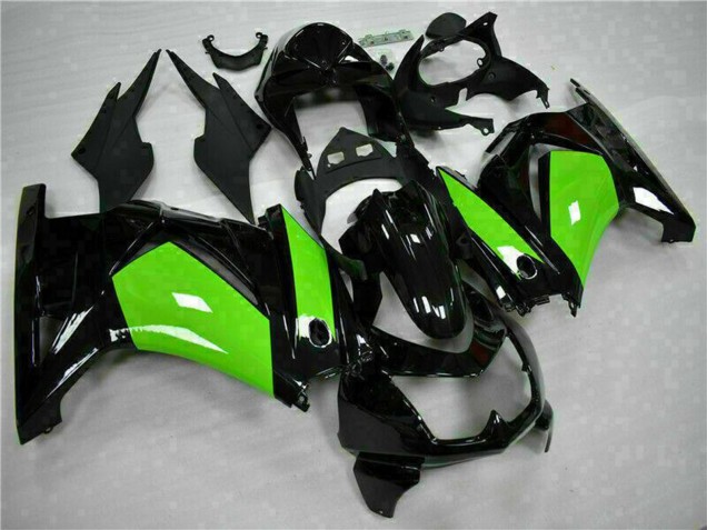 Carénages Moto Kawasaki EX250 2008-2012 - Noir Brillant Vert