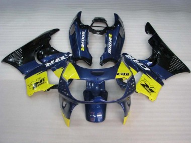 Carénages Moto Honda CBR900RR 893 1994-1995 - Bleu Jaune Noir Brillant Abordables