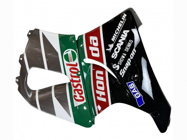 Carénages Moto Honda CBR900RR 893 1996-1997 - Blanc Vert Gris Noir Brillant Castrol