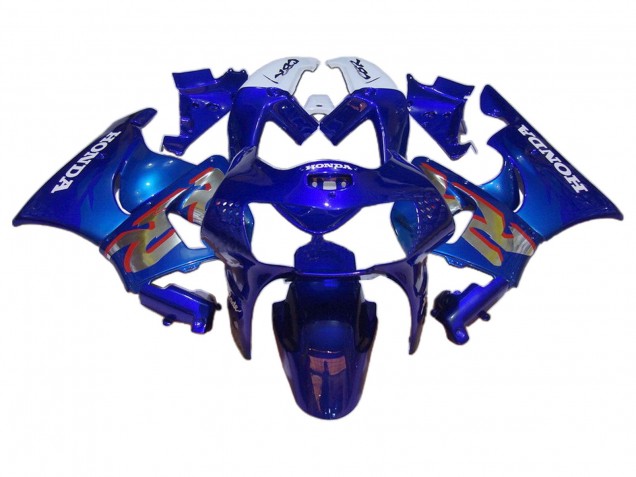 Carénages Moto Honda CBR900RR 919 1998-1999 - Blanc Bleu Argent