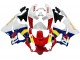 Carénages Moto Honda CBR900RR 919 1998-1999 - Blanc Rouge Jaune Bleu