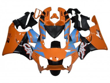 Carénages Moto Honda CBR900RR 919 1998-1999 - Orange Bleu Noir Mat Abordables