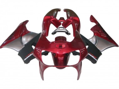 Carénages Moto Honda CBR900RR 919 1998-1999 - Rouge Foncé Noir Gris Abordables