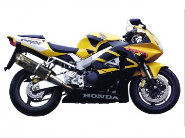 Carénages Moto Honda CBR900RR 929 2000-2001 - Jaune Bleu Foncé Abordables
