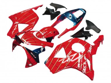 Carénages Moto Honda CBR900RR 954 2002-2003 - Rouge Bleu Foncé Dunlop Abordables