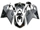 Carénages Moto Ducati 848 2007-2014 - Argent Or Noir Mat