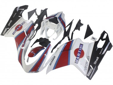 Carénages Moto Ducati 1098 2007-2014 - Blanc Rouge Bleu Noir Brillant Martini Abordables