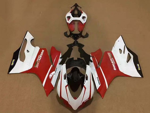 Carénages Moto Ducati Panigale 899 2011-2014 - Blanc Rouge Noir