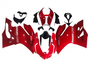 Carénage Moto Ducati 1199 2011-2014 - Rouge Abordables