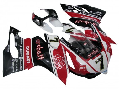 Carénages Moto Ducati Panigale 899/1199 2011-2014 - Blanc Rouge Noir Brillant Aruba.it 7 Abordables