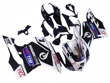 Carénages Moto Ducati Panigale 899/1199 2011-2014 - Blanc Noir Bleu Fiamm Ficc 7 Abordables