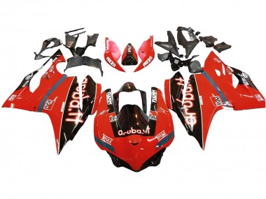 Carénages Moto Ducati 959/1299 2015-2020 - Rouge Noir Brillant Fiamm Abordables