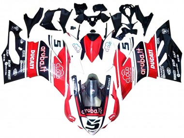 Carénages Moto Ducati 959/1299 2015-2020 - Blanc Rouge Noir Brillant Aruba 5 Abordables