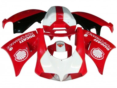 Carénages Moto Ducati 959/1299 2015-2020 - Blanc Rouge Noir Brillant Performance Abordables