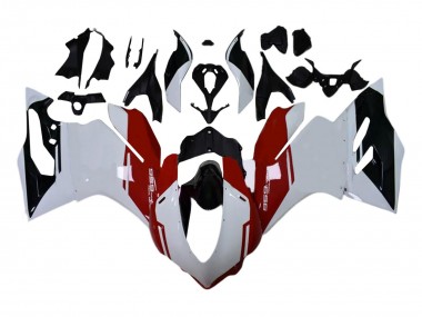 Kits Carénages Moto Ducati 959 2015-2020 - Blanc Rouge Noir Brillant Abordables