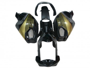 Carénages Moto Ducati Monster 696 796 1100 1100S 2008-2012 - Noir Brillant Or Abordables