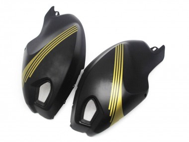 Carénages Moto Ducati Monster 696 796 1100 1100S 2008-2012 - Noir Mat Or Abordables