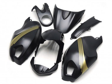 Carénages Moto Ducati Monster 696 796 1100 1100S 2008-2012 - Noir Mat Or Abordables
