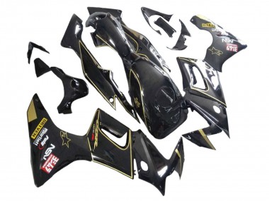 Carénages Moto Honda CBR125R 2002-2006 - Noir Brillant Or Abordables