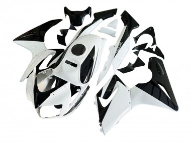 Carénages Moto Honda CBR125R 2002-2006 - Blanc Noir Brillant Abordables