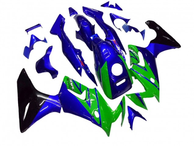 Carénages Moto Honda CBR125R 2002-2006 - Bleu Vert Noir Brillant