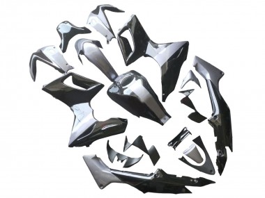 Carénages Moto Honda CBR125R 2002-2006 - Argent Noir Brillant Abordables