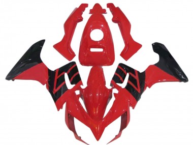 Carénages Moto Honda CBR125R 2002-2006 - Rouge Noir Brillant Bande Abordables