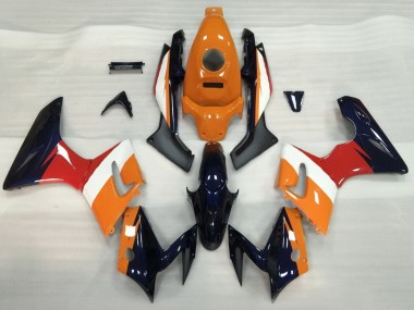 Carénages Moto Honda CBR125R 2002-2006 - Orange Blanc Rouge Noir Brillant Abordables