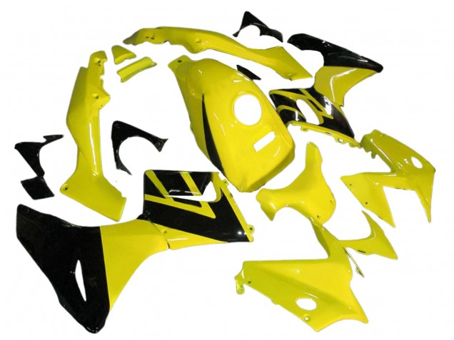 Carénages Moto Honda CBR125R 2002-2006 - Jaune Noir Brillant