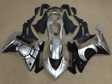 Carénages Moto Honda CBR500R 2013-2015 - Argent Noir Brillant Abordables