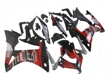Carénages Moto Honda CBR500R 2013-2015 - Rouge Argent Noir Brillant Abordables