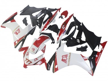 Carénages Moto Honda CBR500R 2013-2015 - Blanc Rouge Vert Noir Brillant Morinage 777 Abordables