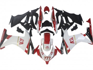 Carénages Moto Honda CBR500R 2013-2015 - Blanc Rouge Vert Noir Brillant Morinage 777 Abordables