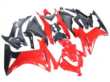 Carénages Moto Honda CBR500R 2013-2015 - Rouge Noir Mat Abordables