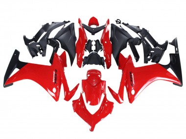 Carénages Moto Honda CBR500R 2013-2015 - Rouge Noir Mat Abordables