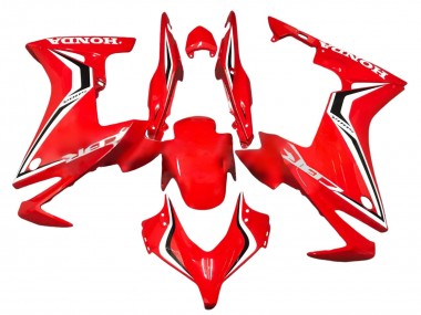 Carénages Moto Honda CBR500R 2013-2015 - Rouge Blanc Noir Bande Abordables