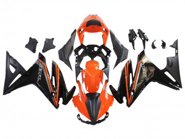 Carénages Moto Honda CBR500R 2016-2018 - Orange Noir Brillant Noir Mat Abordables