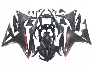 Carénages Moto Honda CBR500R 2016-2018 - Noir Fibre de Carbone Rouge Abordables