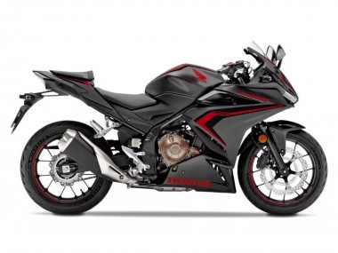 Carénages Moto Honda CBR500R 2022-2023 - Noir Mat Rouge Abordables