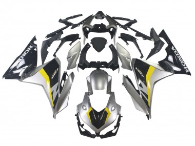 Carénages Moto Honda CBR500R 2022-2023 - Argent Jaune Noir Brillant Abordables