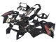 Carénages Moto Honda VFR 800 1998-2001 - Noir Brillant Rouge Décalque