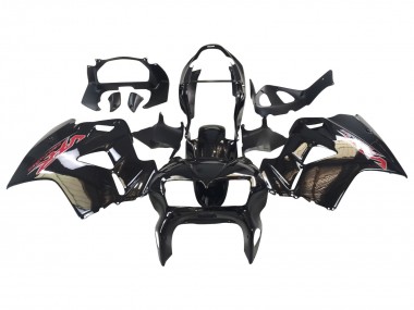 Carénages Moto Honda VFR 800 1998-2001 - Noir Brillant Rouge Décalque Abordables
