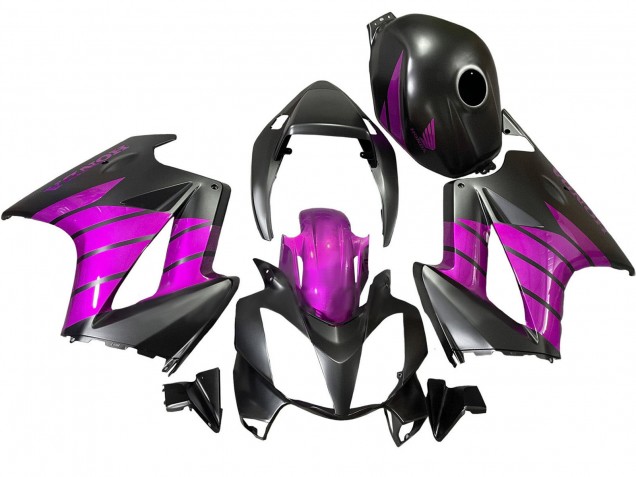 Carénages Moto Honda VFR 800 2002-2013 - Violet Noir Mat