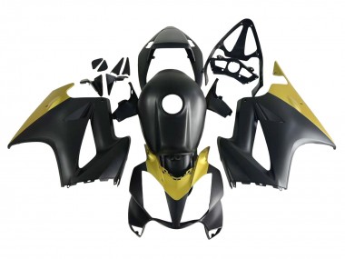Carénages Moto Honda VFR 800 2002-2013 - Jaune Noir Mat Abordables