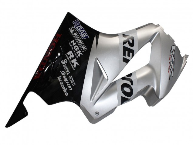 Carénages Moto Honda VFR 800 2002-2013 - Argent Noir Brillant Repsol