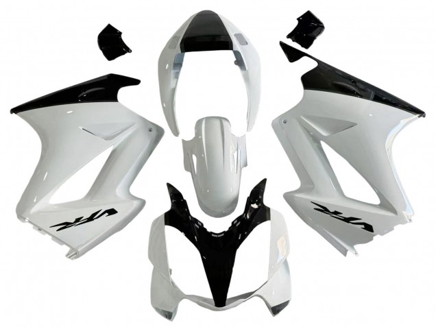 Carénages Moto Honda VFR 800 2002-2013 - Blanc Perle Noir Brillant Décalque