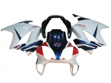 Carénages Moto Honda VFR 800 2002-2013 - Blanc Rouge Bleu Foncé HRC Abordables