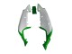 Carénages Moto Kawasaki ZX7R 1996-2003 - Blanc Vert Noir